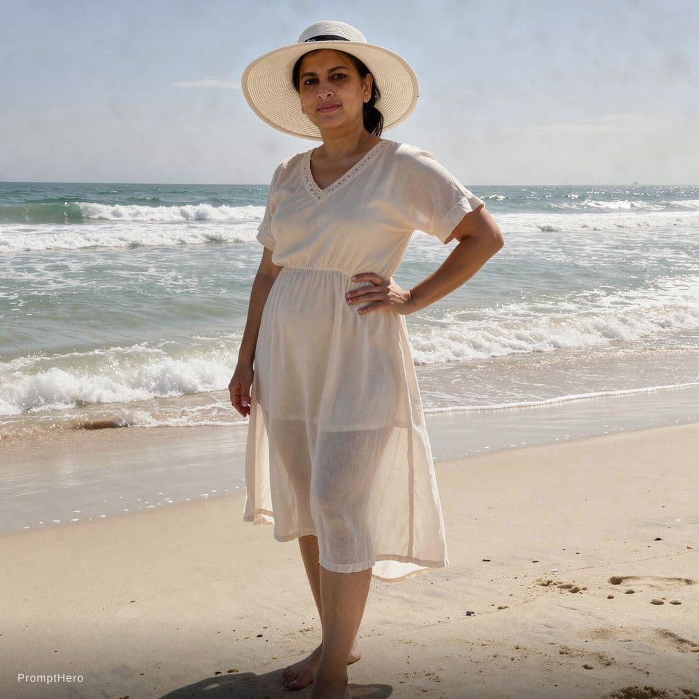 AI generated: Use my uploaded image and create A image of a woman in bikini with big boos and ass with thick body 