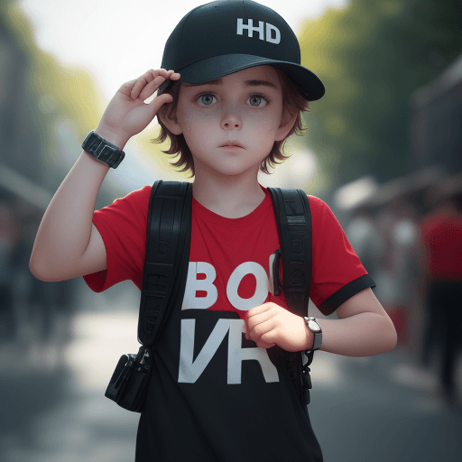 AI generated: Boy watch for girl, 4 k , ultra HD 
