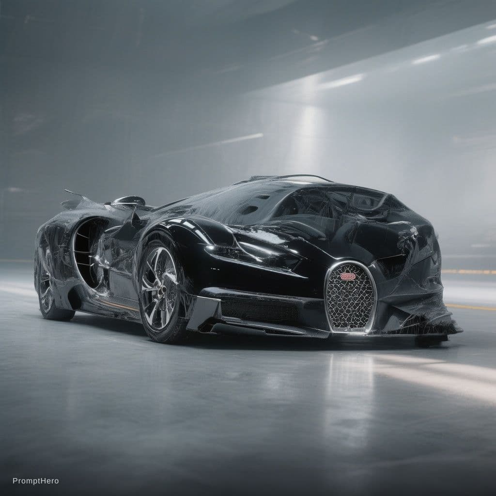AI generated: self car bugati 