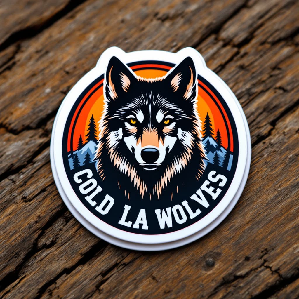 AI generated: a image of a sticker of a medal using the Col de la Bonette without Hintergrund and with the text "G...