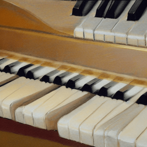 AI generated: Impressionist representation of a mistuned piano, highly detailed
