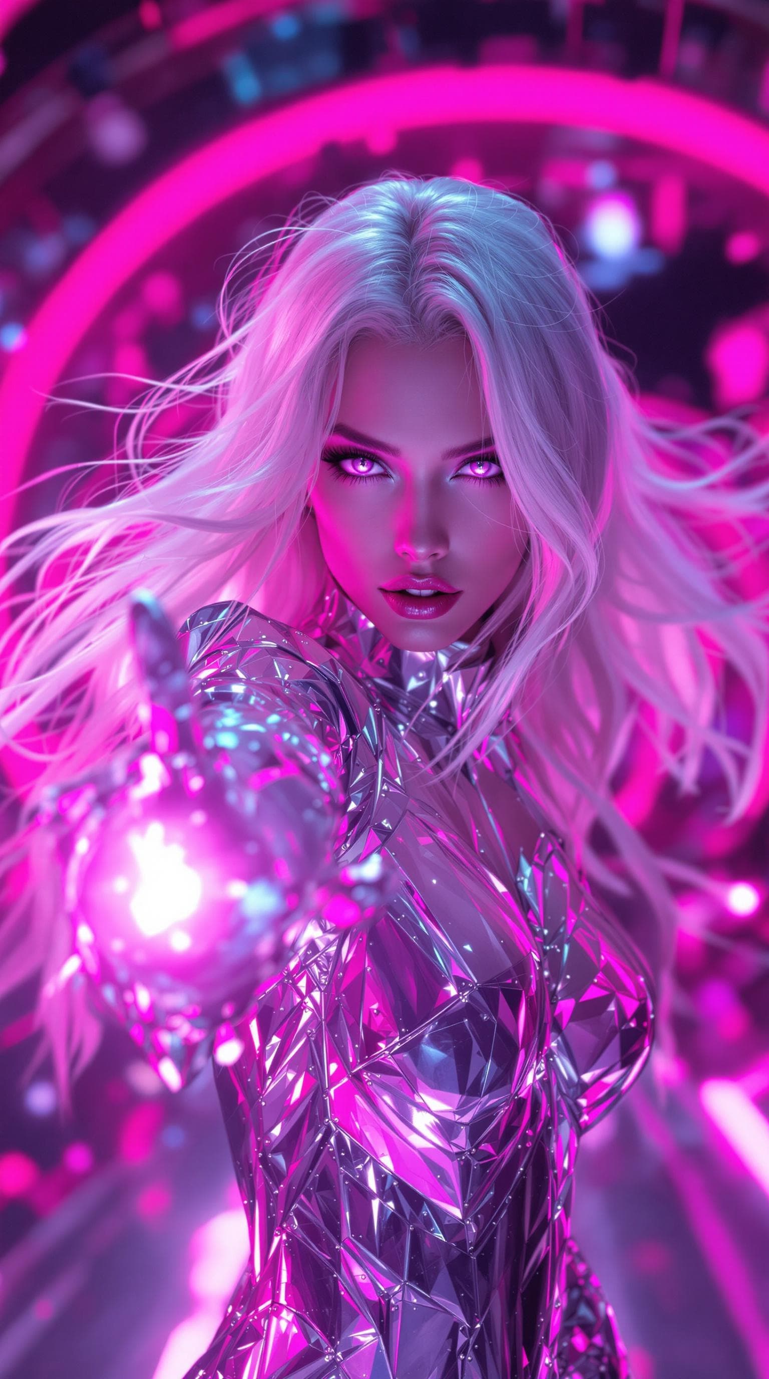 AI generated: a high-resolution image that captures the essence of a dynamic character in a futuristic setting. sh...