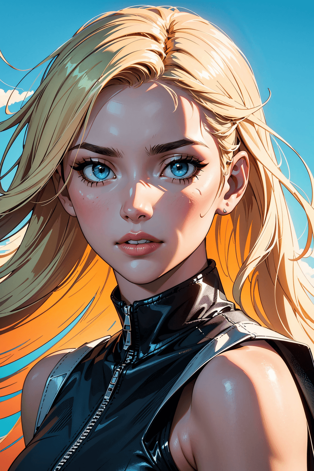 AI generated: (best quality, masterpiece, perfect face, beautiful and aesthetic:1.2, colorful, dynamic angle, high...