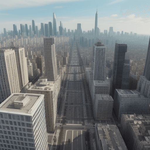 AI generated:  city with a lot of buildings