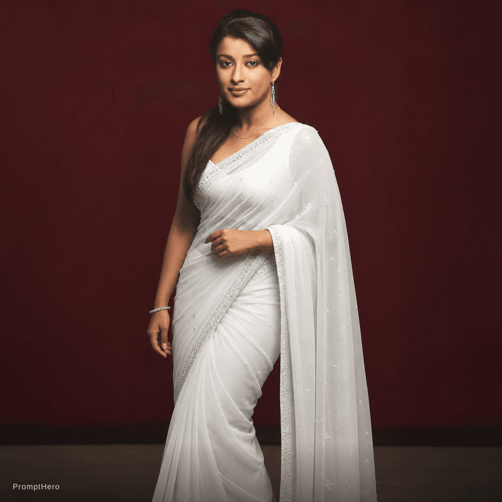 AI generated: In white saree