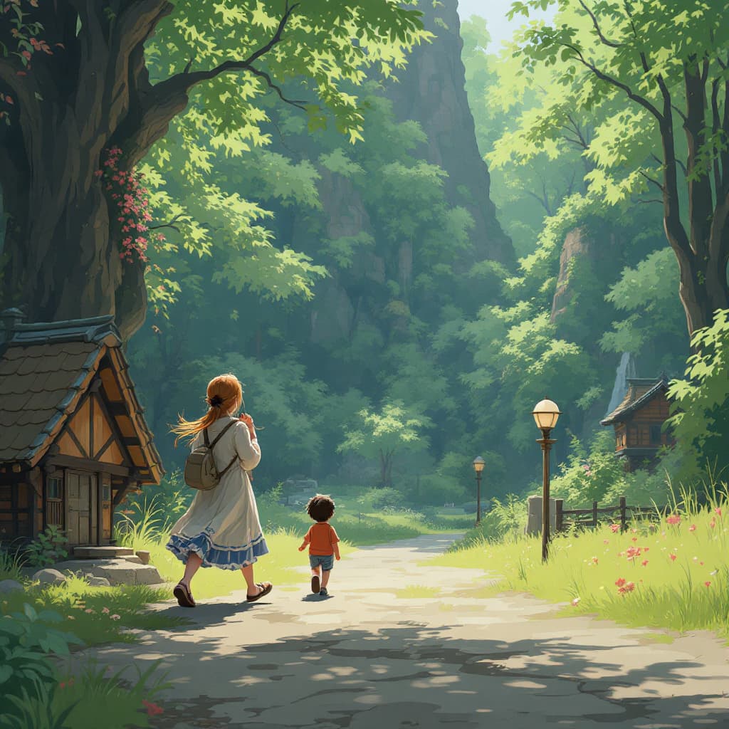 AI generated: Transform this photo into Studio Ghibli-inspired animation style