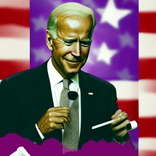 AI generated: Joe Biden drinking lean and smoking weed