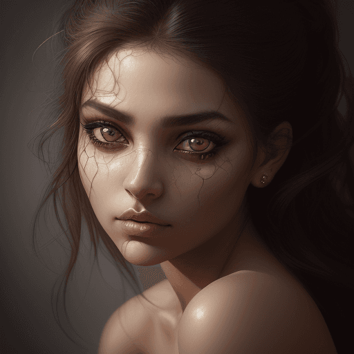 AI generated:  Create a mesmerizing hyperrealistic photo of a woman that captivates with her enigmatic allure. Emp...