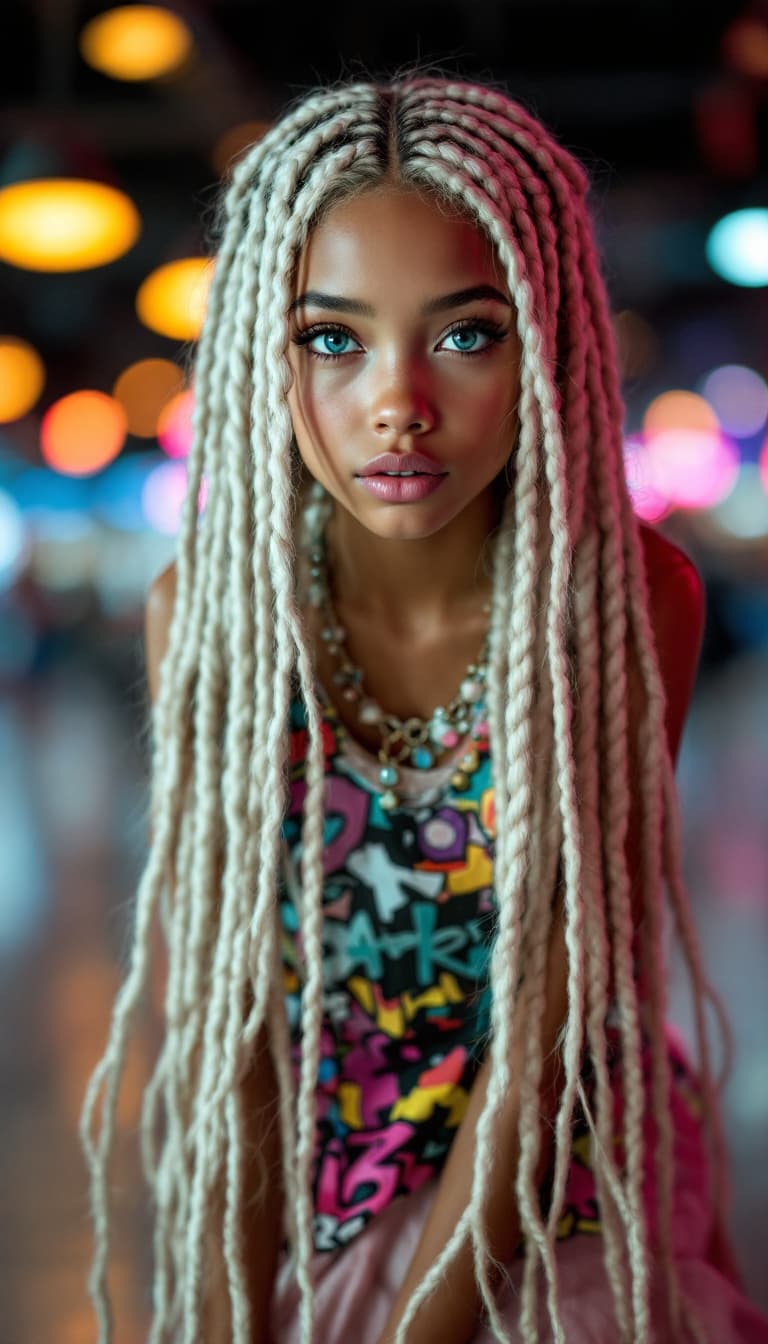 AI generated: a professional photo of a exceptionally of the most beautiful American girl in the world, (age 11), ...