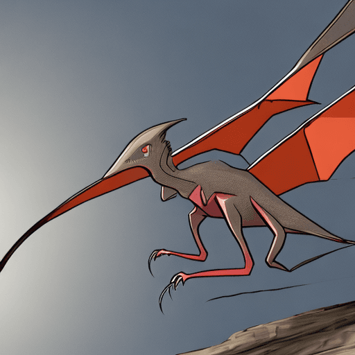 AI generated: A pteranodon for a jurassic era video game, intimidating