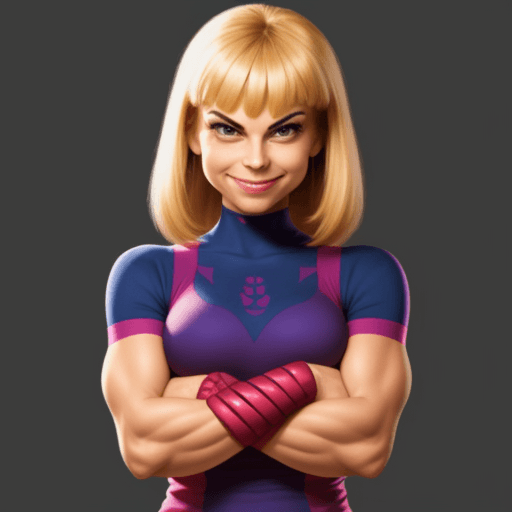 AI generated: Arms crossed, smiling, woman, fantastic