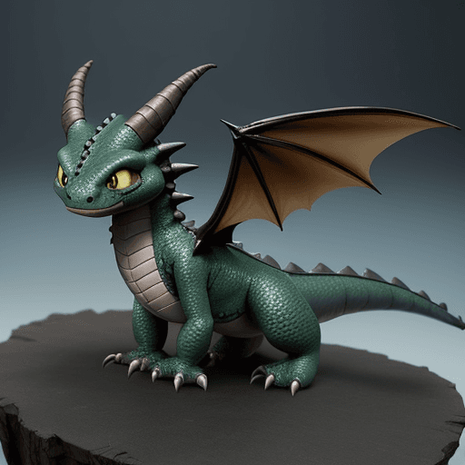 AI generated: create different dragon models based on the movie How to Train Your Dragon