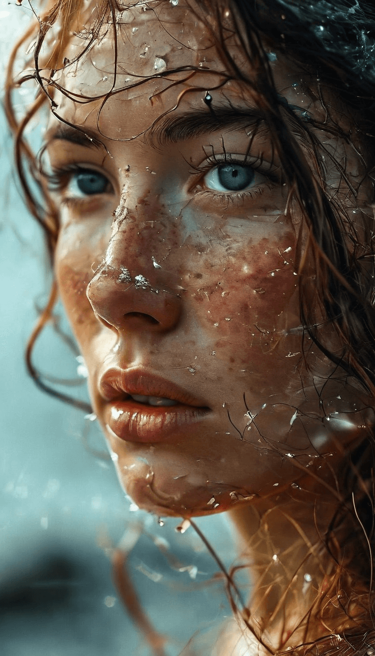 AI generated: An image of extremely beautiful cheerful lady:: 16-bit::3 dslr::3 cymk::3  --aspect 9:16 --quality 1...