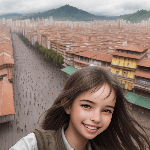 AI generated: masterpiece, best quality, ultra detailed, illustration, 5 girls, outdoors, urban, lovely, smiling, ...
