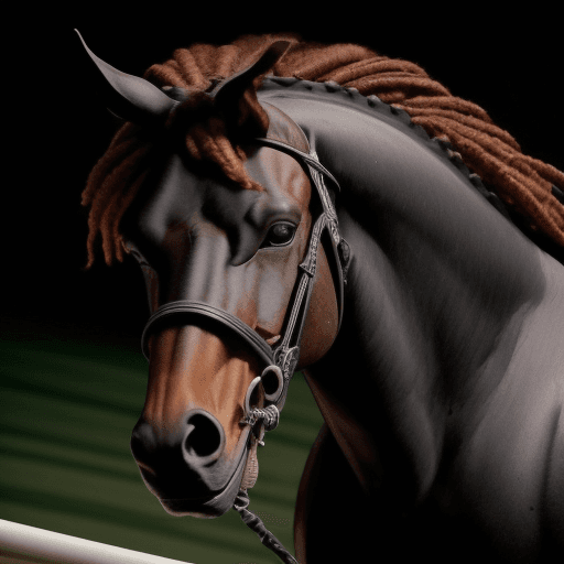 AI generated: Imagem de um homem mulato, de cerca de 30 anos de idade, montado em um cavalo de pelagem marrom-escu...
