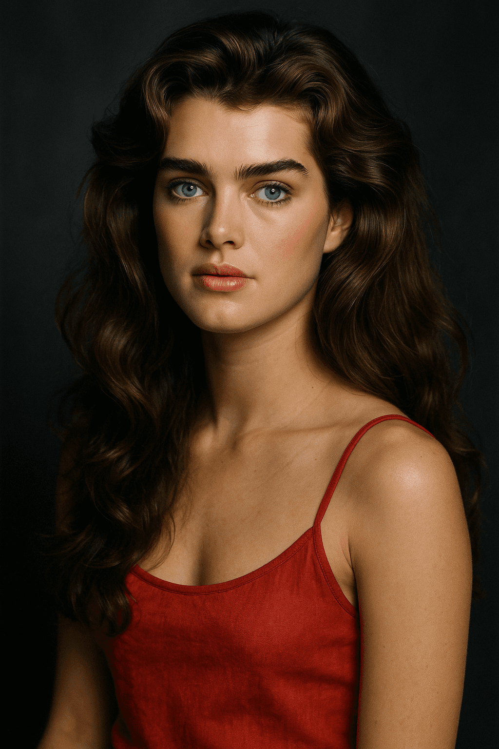 AI generated: Brooke shields created by our JSON prompts app 