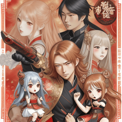 AI generated: chibi manga legend of vader anime vh1, in the style of miho hirano, dynamic and action-packed scenes...