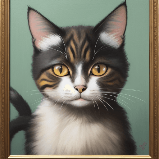 AI generated: painting of a cat