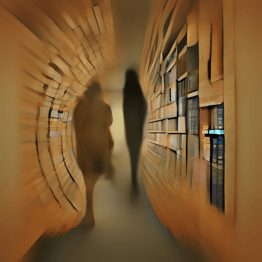 AI generated: Human evolution with books
