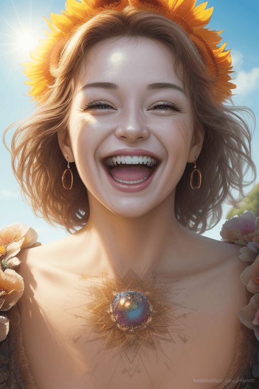 AI generated: ((best quality)), ((masterpiece)), ((realistic)), (detailed), portrait,Sunshine on my skin, Joyful l...