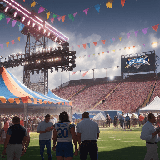 AI generated: Festival Latino, 2023, Hightstown, NJ, Rams, corporate, (best quality, ultra-detailed, fine and esth...