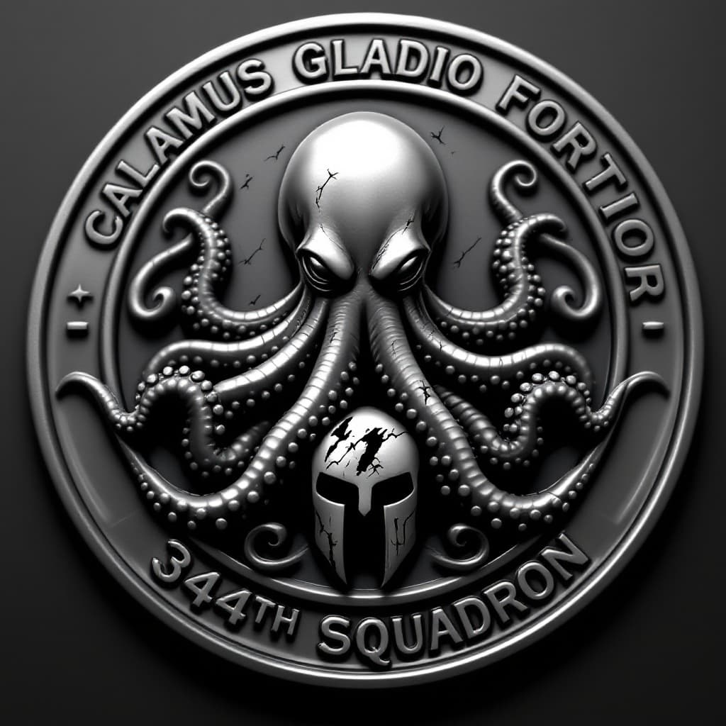 AI generated: Viewed from in front with the whole coin visible and centered and not tilted, a highly detailed, int...