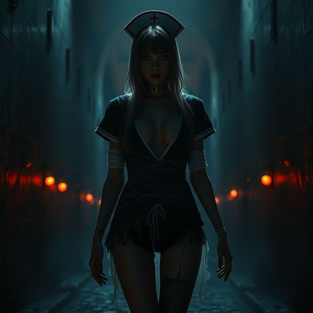 AI generated: legendary_photo art_dark_and_terrifying_themes_evil_nurse_from_silent_hill_