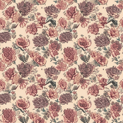 AI generated: vintage floral pattern