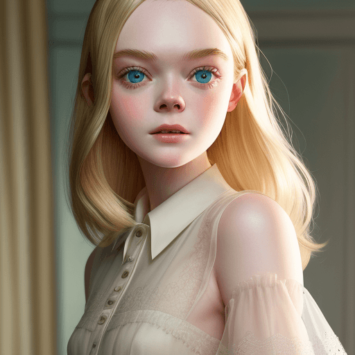 AI generated: elle fanning 