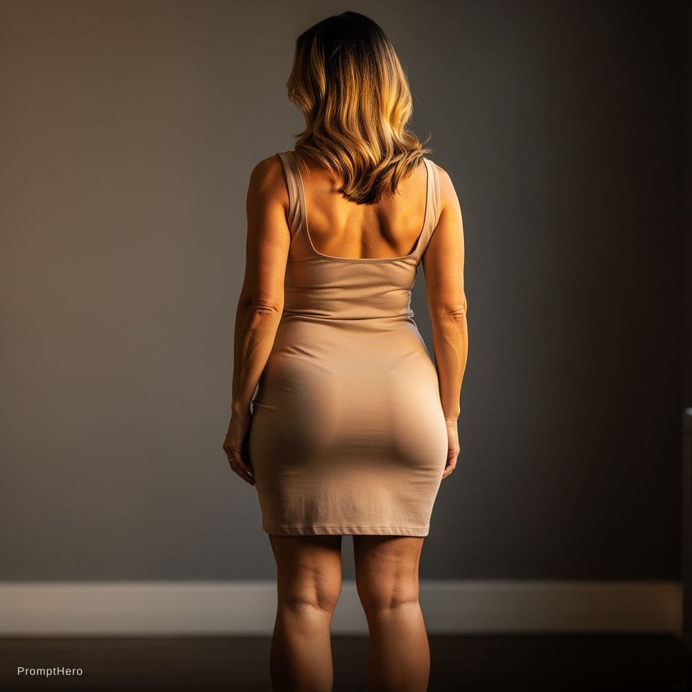 AI generated: Full body Life-like woman in her 40s, pure, nude+, light-olive skin tone, nude+, well defined legs, ...