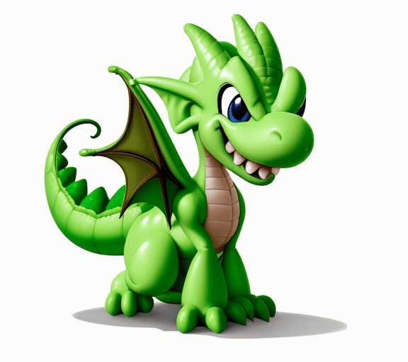 AI generated: cartoon sweet baby dragon with Luigi suits with only the lines so i can paint it and fit the canvas ...