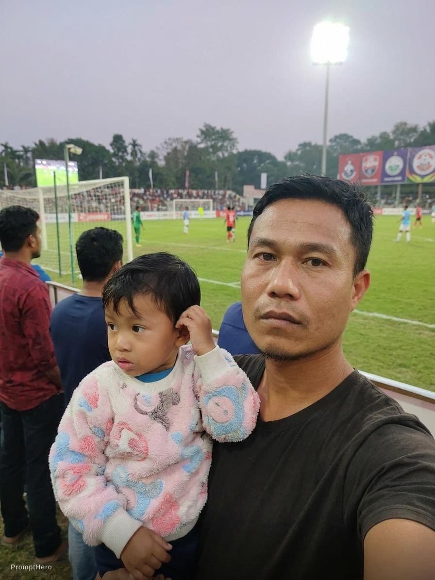 AI generated: In football ground 