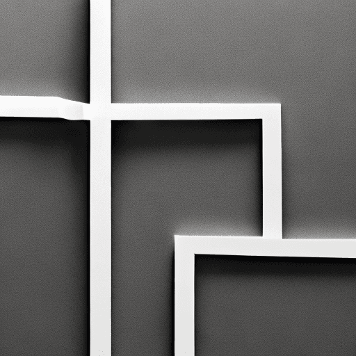 AI generated: High resolution photo made in gray tones, divided into two parts white and black with a divider in t...