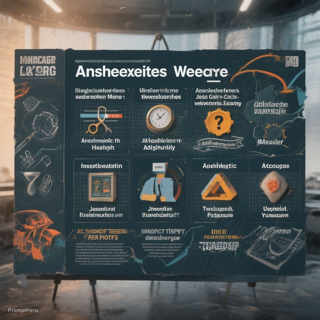 AI generated: Um infográfico jornalístico sobre ansiedade no trabalho.