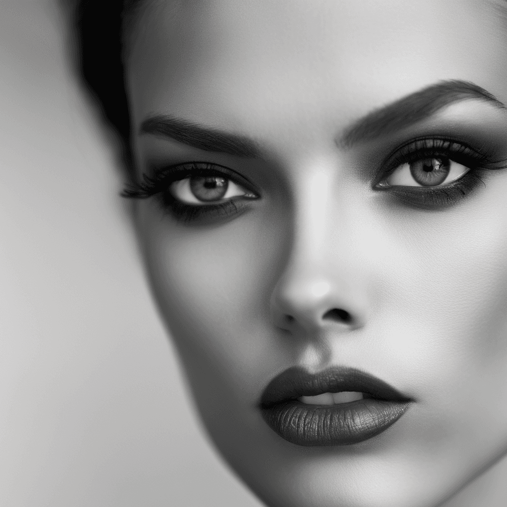 AI generated: The Eyes Have It: A Study of Feminine Seduction - Immerse yourself in sensuous shadows with an extre...