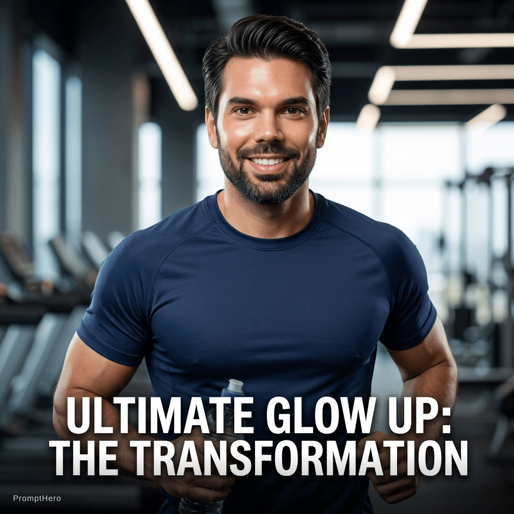 AI generated: fitness glow up — athletic build, healthy glow, workout wear, energetic vibe