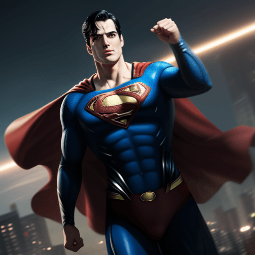 AI generated: Superman drunk,4 k, ultra hd