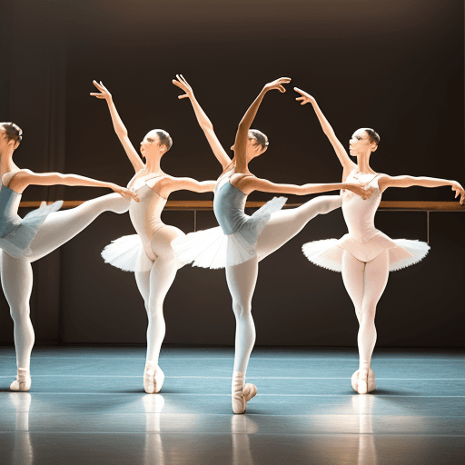 AI generated: women doing ballet