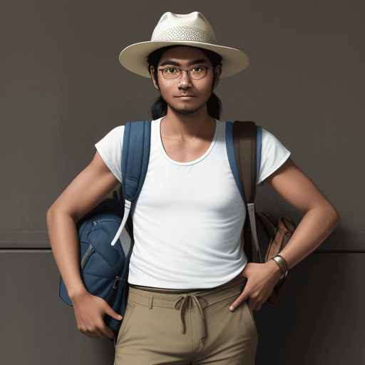 AI generated: Rembrandt style of 1982 Danish scene {a 24-year-old Indonesian man, dark-brown skin, 3-days-stubble,...
