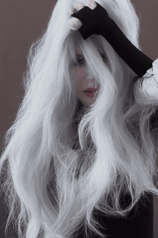 AI generated: white hair, dynamic pose, nighttime, 8k, RAW photo, highest quality, masterpiece, ultra-high resolut...