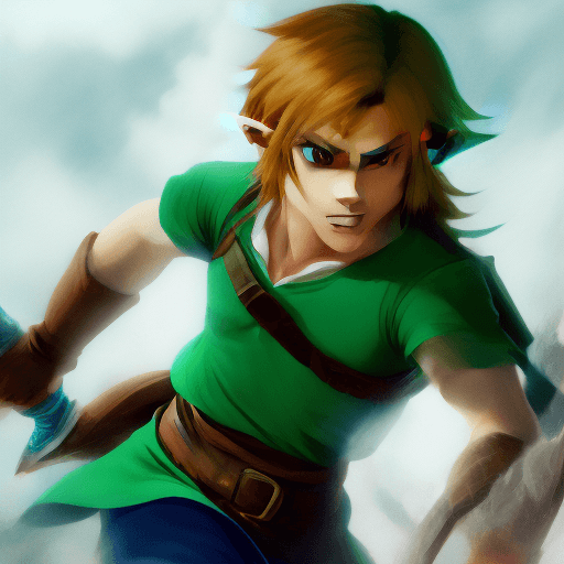 AI generated: Link, from legend of zelda 