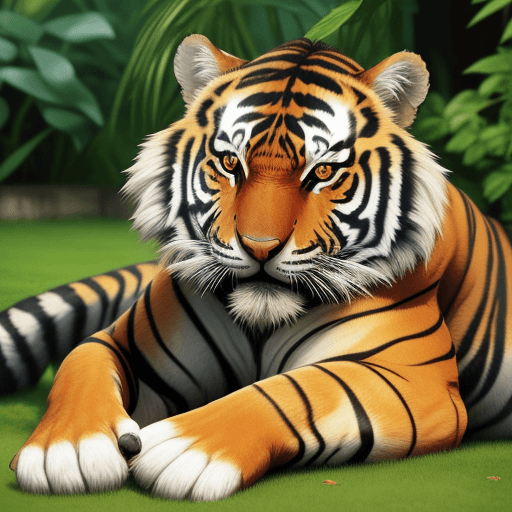 AI generated: tigre blanco