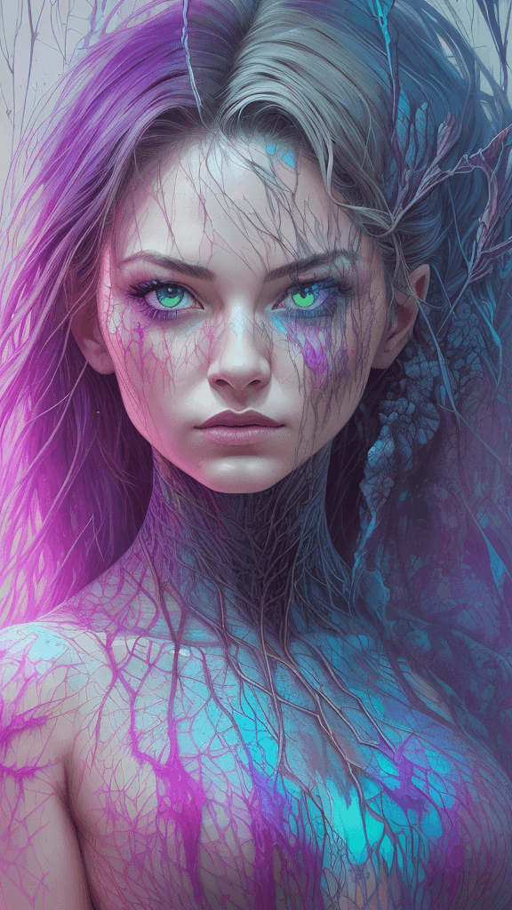 AI generated: Marvel Entertainment Art by Carne Griffiths, (Crystalia Amaquelin), perfect face, perfect body, Knit...