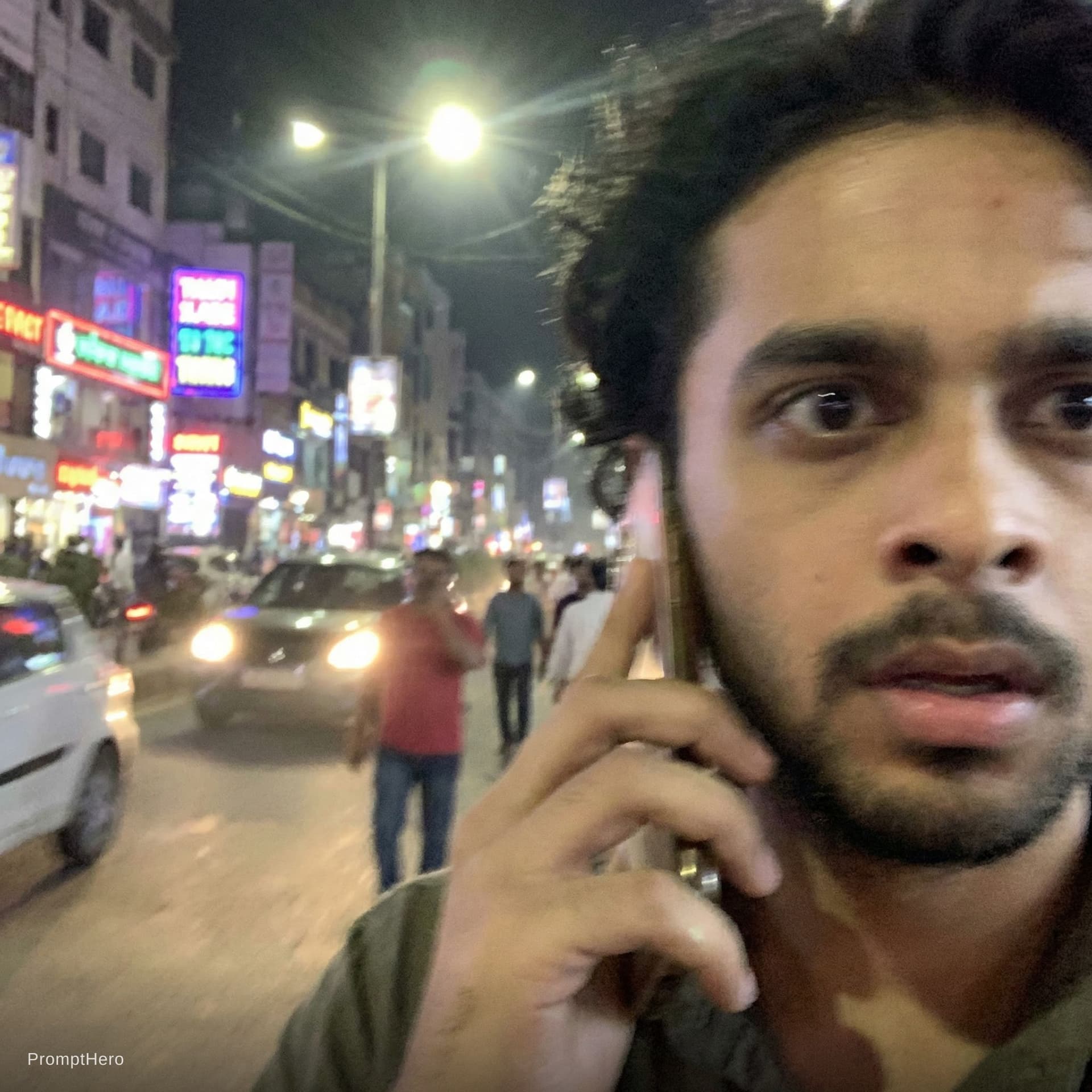 AI generated: Gen photo of extremely ordinary and unremarkable iPhone selfie,with no clear subject or sense of com...