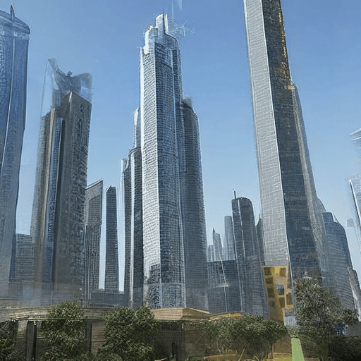 AI generated: /imagine prompt: Create a realistic cinematic futuristic city distinguished by its area of tall and ...