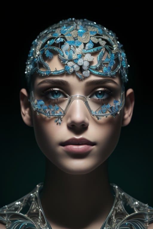 AI generated: layered transparency of human head inside with buterflyes only in the brain hybrid, beautiful detail...