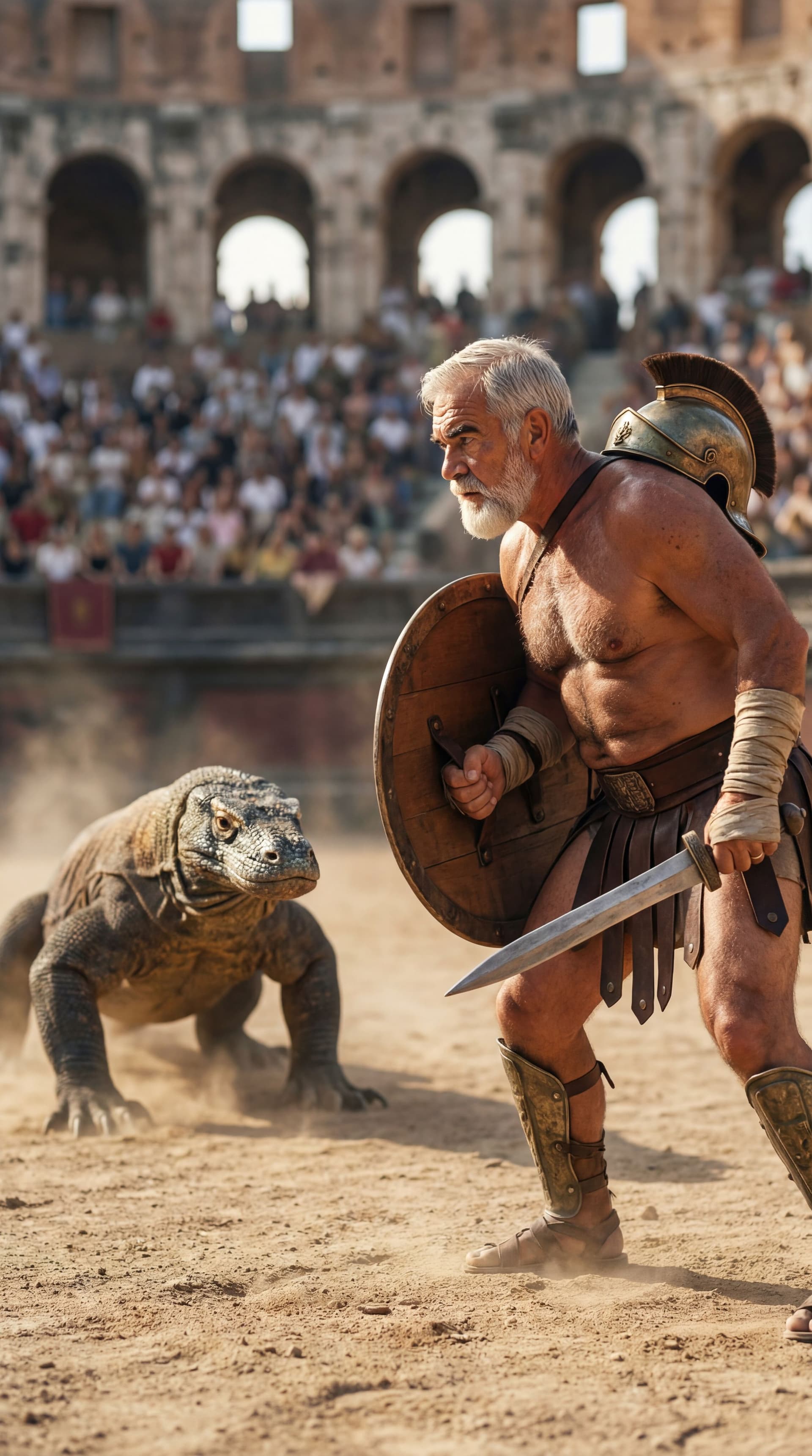 AI generated: ULTRA-REALISTIC CINEMATIC ACTION PHOTOGRAPH (vertical poster 9:16).
Looks like a real professional f...