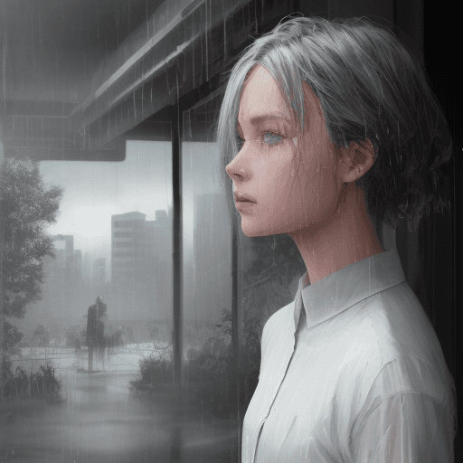 AI generated: matrix binary codes rain falling