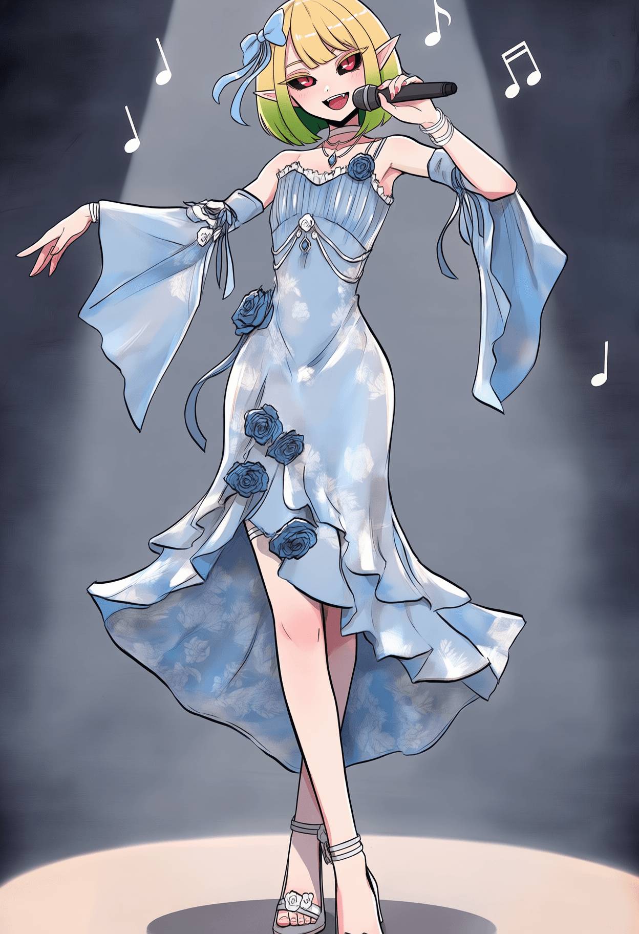 Velvet Flower Dress