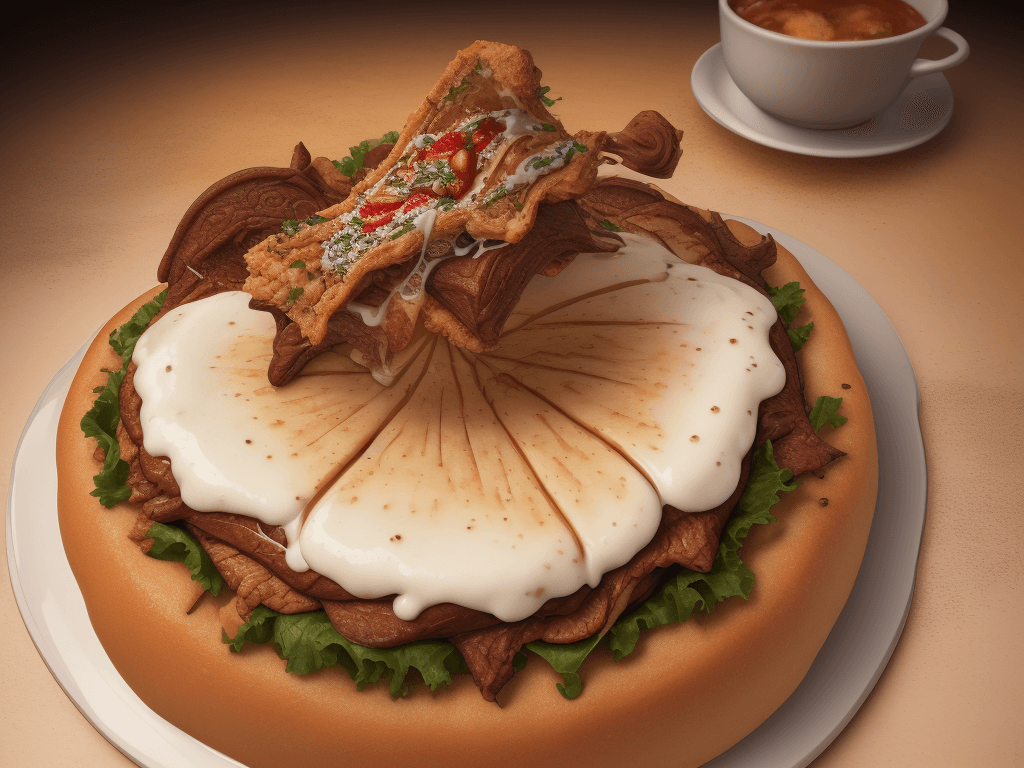 AI generated: MOST DELICIOUS FOOD, no one had ever seen before, hyper-detailed, hyper-intricate, actual photograph...
